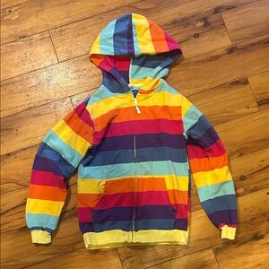 Vibrant Striped Kids Hoodie